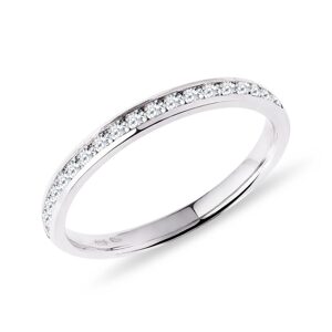 Minimalistický snubný prsteň s diamantmi KLENOTA