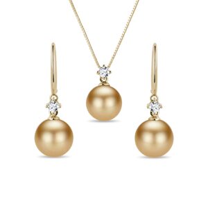 Elegantný set šperkov s perlou južného Pacifiku KLENOTA