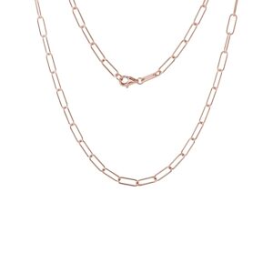 Retiazka typu Paperclip z ružového zlata v dĺžke 42 cm KLENOTA