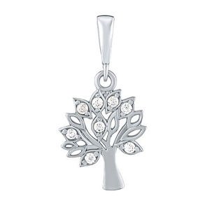 Silvego Prívesok strom Arboria z bieleho zlata s Briliance Zirconia PRGPAK0026PGW