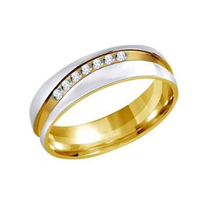 Silvego Snubný oceľový prsteň pre ženy MARIAGE RRC2050-Z