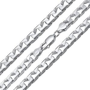 Silvego Strieborná retiazka SQUARE CURB Pancer 8 mm TTTGR250N