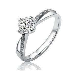 Silvego Strieborný originálny prsteň Florence so Swarovski® Zirconia SHZR302