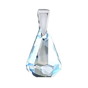 Silvego Strieborný prívesok XIRIUS Raindrop 14mm Blue Shade so Swarovski® Crystals LSW178P