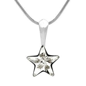 Silvego Strieborný prívesok hviezdička Swarovski® Crystals VSW008P