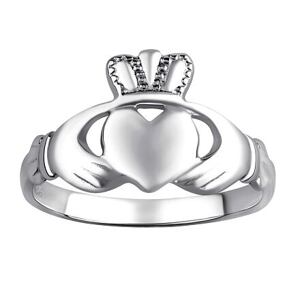 Silvego Dámsky celostrieborný keltský prsteň CLADDAGH ZTR96391