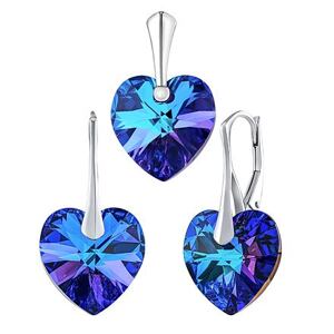 Silvego Súprava šperkov Heliotrop so Swarovski® Crystals LSW007S