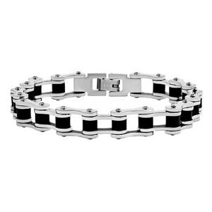 Silvego Náramok moto reťaz z chirurgickej ocele 21,5 cm - design motocyklový a cyklistický KMMB19524