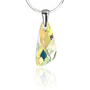 Silvego Strieborný prívesok Wing Crystal AB so Swarovski® Crystals LSW144P