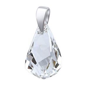Silvego Strieborný prívesok so Swarovski® Crystals Helix LSW143P