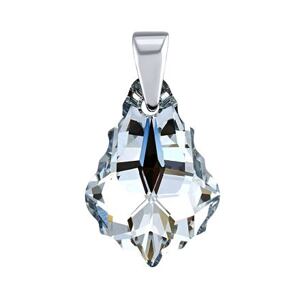 Silvego Strieborný prívesok so Swarovski® Crystals Baroque 16mm Argent LSW166P