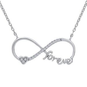 Silvego Strieborný náhrdelník s príveskom INFINITY forever JJJN0242