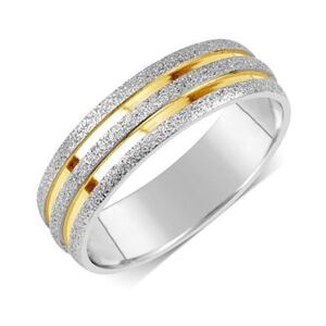 Silvego L'AMOUR snubný prsteň z ocele RRC22700