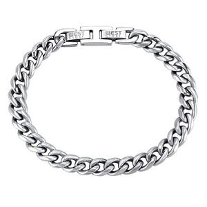 Silvego Pánsky náramok CURB 8 mm z chirurgickej ocele TJWB012