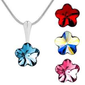 Silvego Prívesok zo striebra so Swarovski® Crystals kvetina 10 mm VSW019P