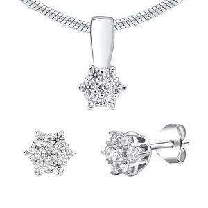 Silvego Strieborná súprava šperkov so Swarovski® Zirconia JJJS2338