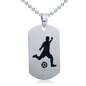 Silvego Oceľový prívesok Futbal - vrátane retiazky 60cm RRC0884-F