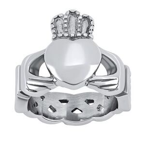 Silvego Prsteň Claddagh z chirurgickej ocele - AKCIA SSK35
