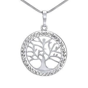 Silvego Strieborný prívesok strom života so Swarovski® Crystals SILVEGOB16088
