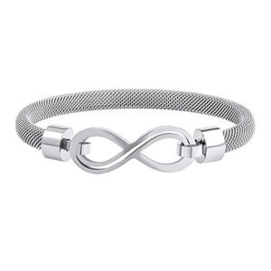 Silvego Dámsky náramok Infinity Pipin z chirurgickej ocele KMM116483