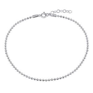 Silvego Strieborný guličkový náramok diamond cut 2 mm TTT25D20B-17 cm