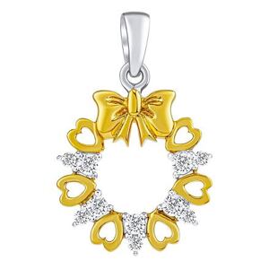 Silvego Strieborný/pozlátený prívesok Missy s Brilliance Zirconia FW15228PGP