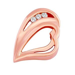 Silvego Strieborný/pozlátený prívesok srdce Elis s Brilliance Zirconia FW10760PGR