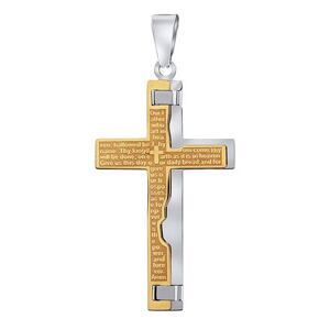 Silvego Prívesok kríž Archi z chirurgickej ocele KMM77739