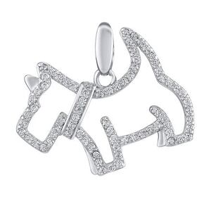 Silvego Strieborný prívesok Sid v tvare psa s Brilliance Zirconia JJJ0270P