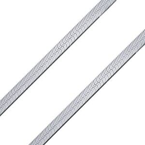 Silvego Oceľový plochý náhrdelník hádok Valencia 4 mm RRC0364-42 cm