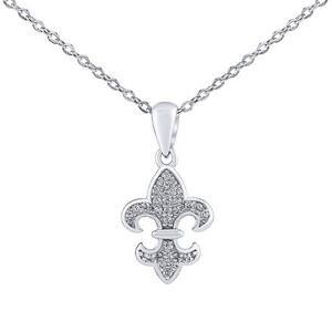 Silvego Strieborný náhrdelník skautská ľalia Henriette s Brilliance Zirconia DCC1608267N