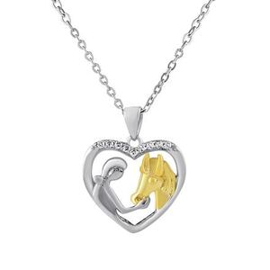 Silvego Strieborný náhrdelník kôň Beira s Brilliance Zirconia DCC16071373N