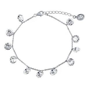Silvego Strieborný náramok Camara s čírymi Brilliance Zirconia - 17+3 cm DCC065BW
