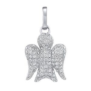 Silvego Strieborný prívesok anjel Darel s Brilliance Zirconia MW1759P