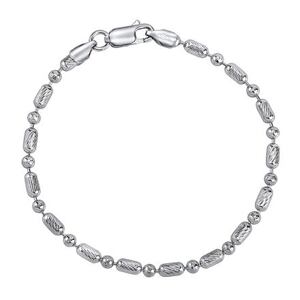 Silvego Strieborný náramok BEADS 3 mm TTTB18R4