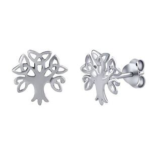 Silvego Strieborné náušnice strom života Triquetra PRM11604E