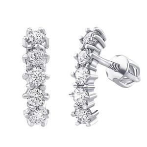 Silvego Strieborné náušnice Lela s čírymi Brilliance Zirconia SILVEGOB31760ESBDW