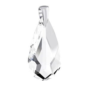 Silvego Strieborný prívesok kvapka číra so Swarovski® Crystals LSW6100P24C
