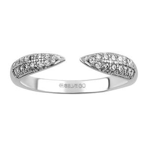 Silvego Strieborný prsteň Grappy s Brilliance Zirconia MSS325RW
