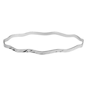 Silvego Dámsky strieborný kruhový náramok Triangle SILVEGOB60326B
