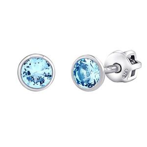 Silvego Modré náušnice kôstky Jenis s Brilliance Zirconia 4 mm SILVEGOB70604SBDLB