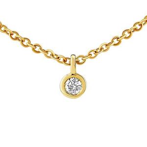Silvego Diamantový náhrdelník Manhattan v žltom zlate - 0,03 ct DNN003NGYD