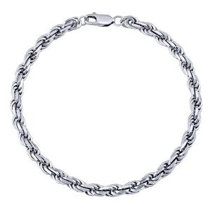 Silvego Strieborný náramok pánsky prepletaný Rope - 4,5 mm MW0488BM