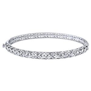 Silvego Zlatý pevný náramok Freddie z bieleho zlata - 4,8 mm FAB032BGW