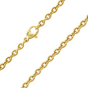 Silvego Pozlátená oceľová retiazka CABLE 3 mm KMM87018