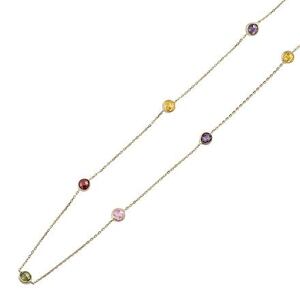 Silvego Zlatý náhrdelník Fleur s guličkami Brilliance Zirconia 14kt PRG0016NGY