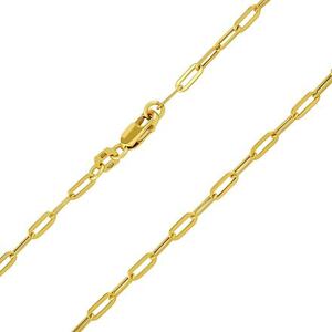 Silvego Zlatá retiazka Paper Clip Flat 2,4 mm - Y AWPLPV060NGY