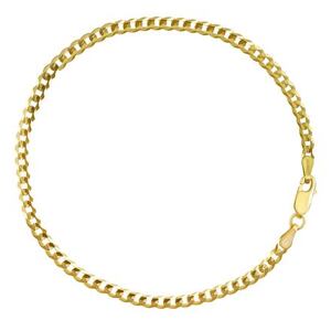 Silvego Pozlátený strieborný náramok PANCR - 3 mm TTT80GDBGP