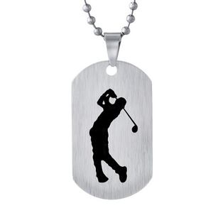 Silvego Oceľový prívesok Golf- vrátane retiazky 60 cm RRC0884-GOLF