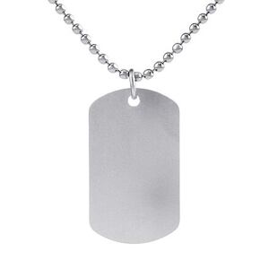Silvego Strieborná guličková retiazka s príveskom Dog Tag 24x39mm JJJ227340N